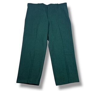Vintage Johnson Woolen Mills Outdoor Pants Men’s 44 x 28.5 Spruce Green Wool USA